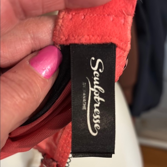 Polka Dot Lace Trim Bra - Picture 4 of 4